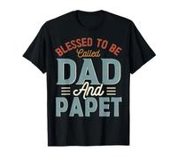 Blessed TO BE Llamado PAPET Retro Día del Padre Camiseta