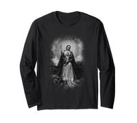 Blessed Virgin Mary Holding Baby Jesus T-Shirt Manga Larga