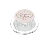 Blessed with Beauty Cheer Floral Bow Femenino Cita PopSockets PopGrip para MagSafe
