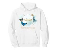 Blessed - Women's Christian Faith Butterfly Bible Verse Sudadera con Capucha