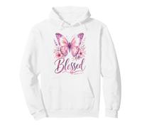Blessed - Women's Christian Faith Jeremiah 17:7 Bible-Based Sudadera con Capucha