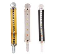 Blessfull Healing 7 Chakra Black Tourmaline, Yellow Critine, Crystal Quartz Wand Reiki Healing Crystal Wands Gemstone Balancing Feng Shui Regalo espiritual