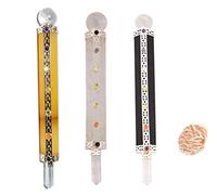 Blessfull Healing 7 Chakra Black Tourmaline, Yellow Critine, Crystal Quartz Wand Reiki Healing Crystal Wands Gemstone Balancing Feng Shui Regalo espiritual Con Rose Desert Selenite