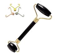 Blessfull Healing Ágata negra Gua Sha SPA Jade Rodillo de masaje Masajeador Ojo Cara Cuello Relajación facial Herramienta para adelgazar