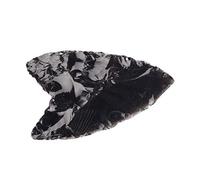 Blessfull Healing Black Obsidian Stone Punta de lanza natural Punta de flecha hecha a mano 1.5 a 2 pulgadas