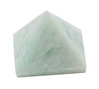 Blessfull Healing Figura de piedra metafísica de pirámide de amazonita de cristal (1 pieza)