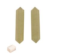 Blessfull Healing Gemstone Green Light Aventurine Crystal Points Wand doble terminación Reiki Chakra Pulido 6 Varita de cuarzo facetada Equilibrio Meditación Decoración del hogar Con cubo de selenita
