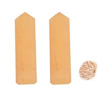 Blessfull Healing Gemstone Jade amarillo Puntos de cristal único Reiki Chakra Pulido 6 Varita de cuarzo facetado Equilibrio de energía Meditación Decoración del hogar con rosa desierto