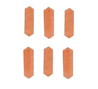 Blessfull Healing Gemstone Orange Aventurine Crystal Points Wand doble terminación Reiki Chakra Pulido 6 Varita de cuarzo facetada Equilibrio Meditación Decoración del hogar Conjunto de 6 piezas