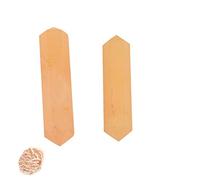 Blessfull Healing Gemstone Yellow Jade Crystal Points Wand de doble terminación Reiki Chakra Pulido 6 Varita de cuarzo facetada Equilibrio de energía Meditación Decoración del hogar Con rosa desierto