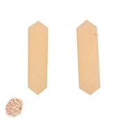 Blessfull Healing Gemstone Yellow Light Aventurine Crystal Points Wand doble terminación Reiki Chakra Pulido 6 cuarzo facetada Medición de equilibrio de energía Decoración del hogar Con rosa desierto