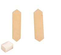 Blessfull Healing Gemstone Yellow Light Aventurine Crystal Points Wand doble terminación Reiki Chakra Pulido 6 Varita cuarzo facetada Medición de equilibrio Decoración del hogar Con cubo de selenita