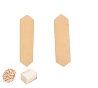 Blessfull Healing Gemstone Yellow Light Aventurine Crystal Points Wand Varita de doble terminación Reiki Chakra Pulido 6 Varita cuarzo facetada Medición de equilibrio de energía Decoración del hogar