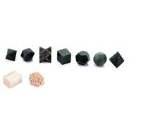 Blessfull Healing Green Jade Pocket Palm Reiki Stones Plantonic Solids Geometry Sagrado Set Tumbled/Merkaba Star Statue Gemstones Con Rose Desert Selenite/Selenite Cube