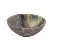 Blessfull Healing Hecha a mano Tallada Piedra serpentina Cuenco de Feng Shui Generador de energía espiritual Reiki Regalo Curación Cristal cargado I 2 pulgadas Aprox.