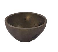 Blessfull Healing Hecho a mano Tallado Piedra de pirita dorada Tazón Feng Shui Generador de energía espiritual Reiki Gift Healing Crystal Charged I 2 pulgadas Aprox.