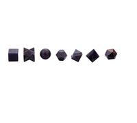 Blessfull Healing Lolite Pocket Palm Reiki Stones Plantonic Solids Geometry Sagrado Set Tumbled/Merkaba Star Statue Gemstones para Equilibrio/Meditación/Espiritual