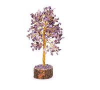 Blessfull Healing Meditación Purple Amethyst Tree Reiki Healing Meditation Crystal Alternative Therapy Meditación de curación espiritual Feng Shui Gift Vastu Table Décor Tree