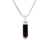 Blessfull Healing Reiki Espiritual Fe Curación Gemstone Bullet Bionize Collar Colgante de piedra de amatista