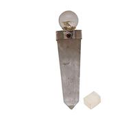 Blessfull Healing Reiki Espiritual Gemstone Equilibrio Feng Shui Clear Crystal Quartz Varita de bola de cristal de un punto con cubo de selenita