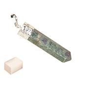 Blessfull Healing Reiki Fe espiritual Energía sanadora 6 caras Ruby Fuchsite Collar Colgante Selenita Cristal de carga