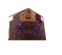 Blessfull Healing Reiki Healing Stone Fen Shui Gift Purple Tourmaline con Clear Crystal Pencil y Copper Logo Pyramid Chakra Energy
