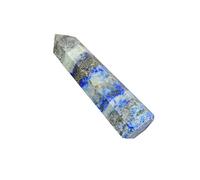 Blessfull Healing Reiki Lapis Lazuli Healing Crystal Wand Single Point Gemstone Energy Generator Spiritual Stone Balancing Table Decor (2.5 "a 3.5")