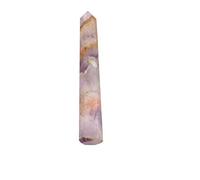 Blessfull Healing Reiki Light Amethyst Healing Crystal Wand Single Point Gemstone Energy Generator Espiritual Stone Balancing Table Decor (3.5 "a 5")