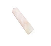 Blessfull Healing Reiki Rose Quartz Healing Crystal Wand Single Point Gemstone Energy Generator Spiritual Stone Balancing Table Decor (2.5 "a 3.5")