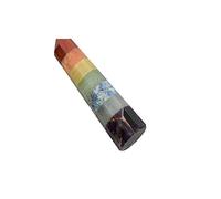 Blessfull Healing Reiki Seven Chakra Healing Crystal Wand Single Point Gemstone Energy Generator Spiritual Stone Balancing Table Decor (2.5 "a 3.5")