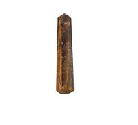 Blessfull Healing Reiki Tiger Eye Healing Crystal Wand Single Point Gemstone Energy Generator Espiritual Stone Balancing Table Decor (2.5 "a 3.5")