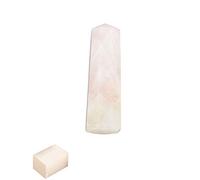 Blessfull Healing Rose Quartz Wand Obelisco Jumbo Reiki Crystal Gemstone Generador de energía espiritual Decoración de mesa de equilibrio con cubo de selenita