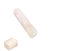 Blessfull Healing Rose Quartz Wand Obelisco Jumbo Reiki Crystal Gemstone Generador de energía espiritual Decoración de mesa de equilibrio con cubo de selenita