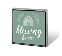 Blessing Home Barn Olive Branch Motifs - Broches y alfileres unisex cuadrados ligeros para solapa, joyería para ropa, chal y sombrero