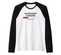 Blessings Loading - Psalm 68:19 He Daily Loads with Benefits Camiseta Manga Raglan