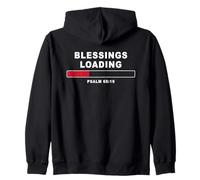 Blessings Loading - Psalm 68:19 He Daily Loads with Benefits Sudadera con Capucha