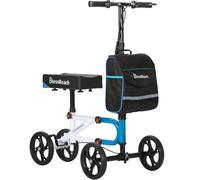 BlessReach Economy Knee Scooter - Rodillera orientable para lesiones en los pies, alternativa compacta con sistema de frenado dual