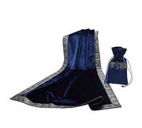 BLESSUME Altar Tarot Gamuza de Mesa con Una (Azul Oscuro)