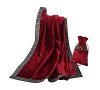 BLESSUME Altar Tarot Mesa Paño (Rojo)