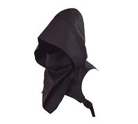 BLESSUME Gorra medieval Steampunk Monje Capucha Unisex, Negro , Talla única