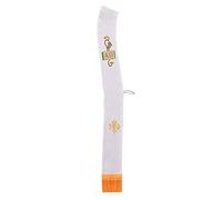 BLESSUME Iglesia Clérigo IHS Reversible Estola Alfa Omega Diácono Estola (Bianco& Morado)