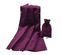 BLESSUME Mantel de cartas de tarot con bolsa de tarot, terciopelo Wicca (morado 5)