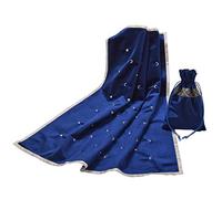BLESSUME Mantel de cartas de tarot de altar con bolsa de tarot, terciopelo Wicca de adivinación (azul 2)