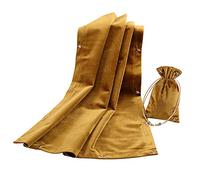 BLESSUME Mantel de cartas de tarot de altar con bolsa de tarot, terciopelo Wicca de adivinación (dorado 5)