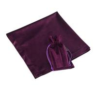 BLESSUME Mantel de Cartas de Tarot de Altar con Bolsa de Tarot, Terciopelo Wicca de adivinación Mantel