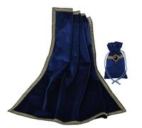 BLESSUME Mantel de Cartas de Tarot de Altar con Bolsa de Tarot, Terciopelo Wicca de adivinación Mantel
