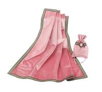 BLESSUME Mantel de Cartas de Tarot de Altar con Bolsa de Tarot, Terciopelo Wicca de adivinación Mantel