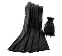 BLESSUME Mantel de cartas de tarot de altar con bolsa de tarot, terciopelo Wicca de adivinación (negro 5)