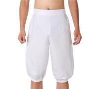 BLESSUME Pantalones Pirata Medieval Renacentistas Trousers Corte Holgado (2XL, Blanco)