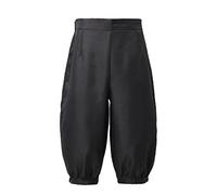 BLESSUME Pantalones Pirata Medieval Renacentistas Trousers Corte Holgado (2XL, Negro)